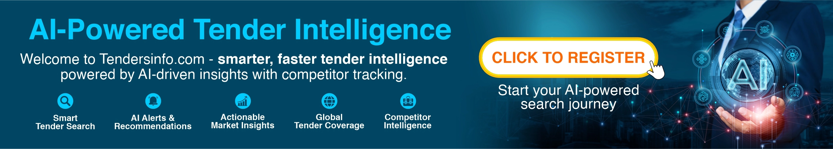Tendersinfo Tender AI intelligance - Register Now